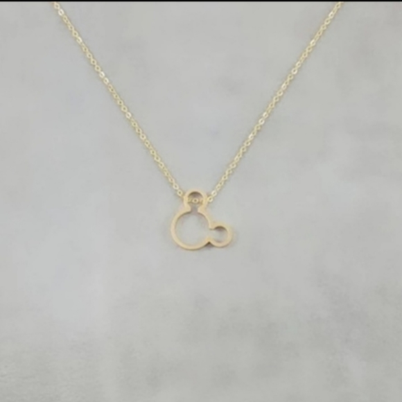 Gold Mickey Mouse Necklace - Picture 5 of 5